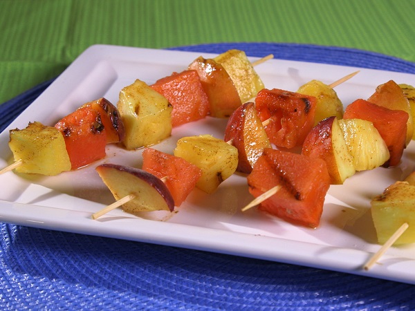 Fruit kebabs bbq best sale